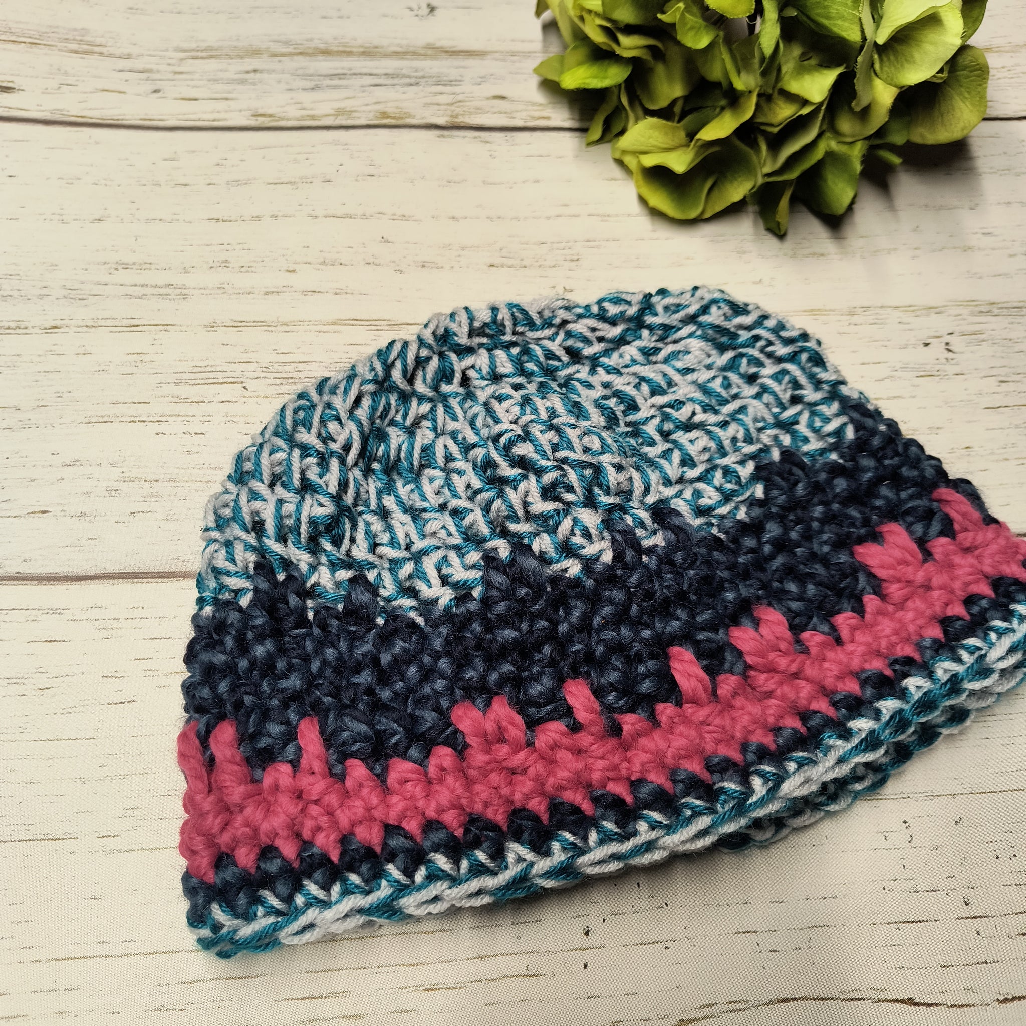 Teal/Navy/Pink