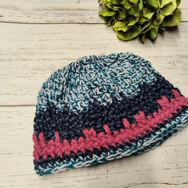 Teal/Navy/Pink