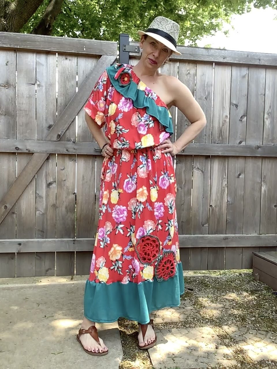 Tammy Dress-Red Floral