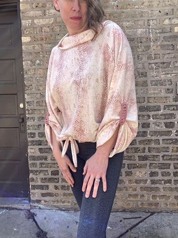 Gale Sweatshirt- Pink/Cream