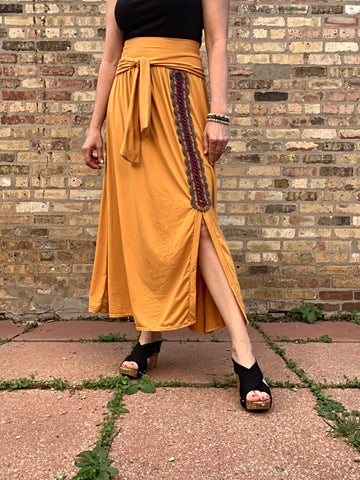 Golden Yellow Skirt- Size Medium