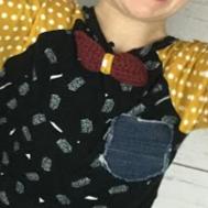 Yellow-Maroon Tie- 4-5 Year