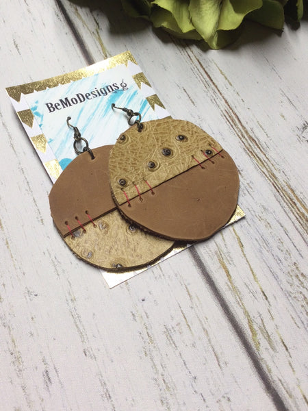 Half Circle Thread- Tan/Yellow Croc