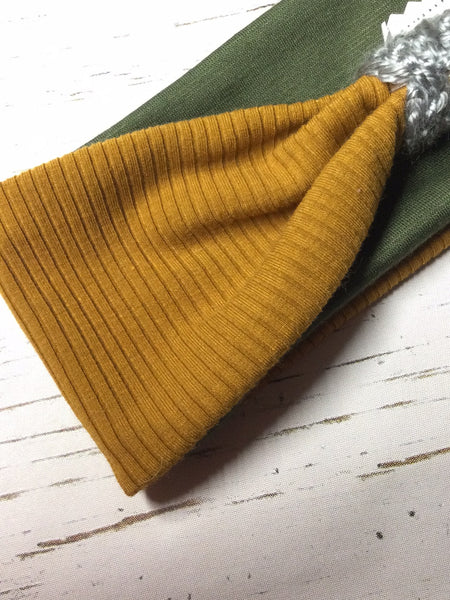 Headband- Green/Yellow